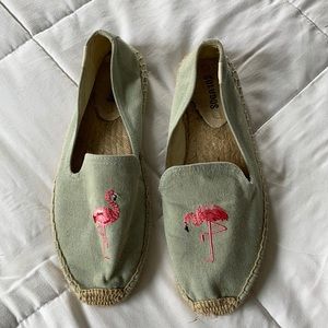 Soludos flamingo espadrille flats